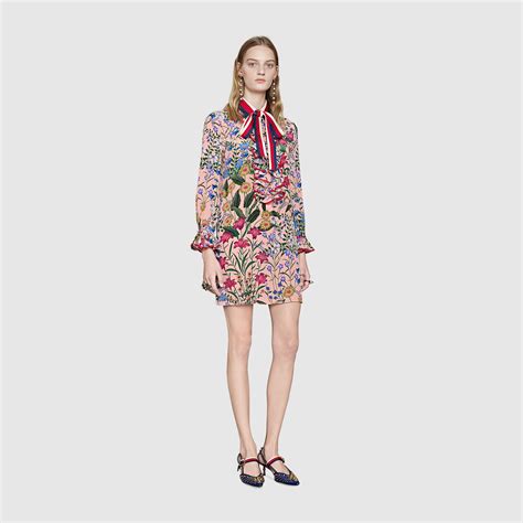 gucci floral print dress|Gucci Dresses .